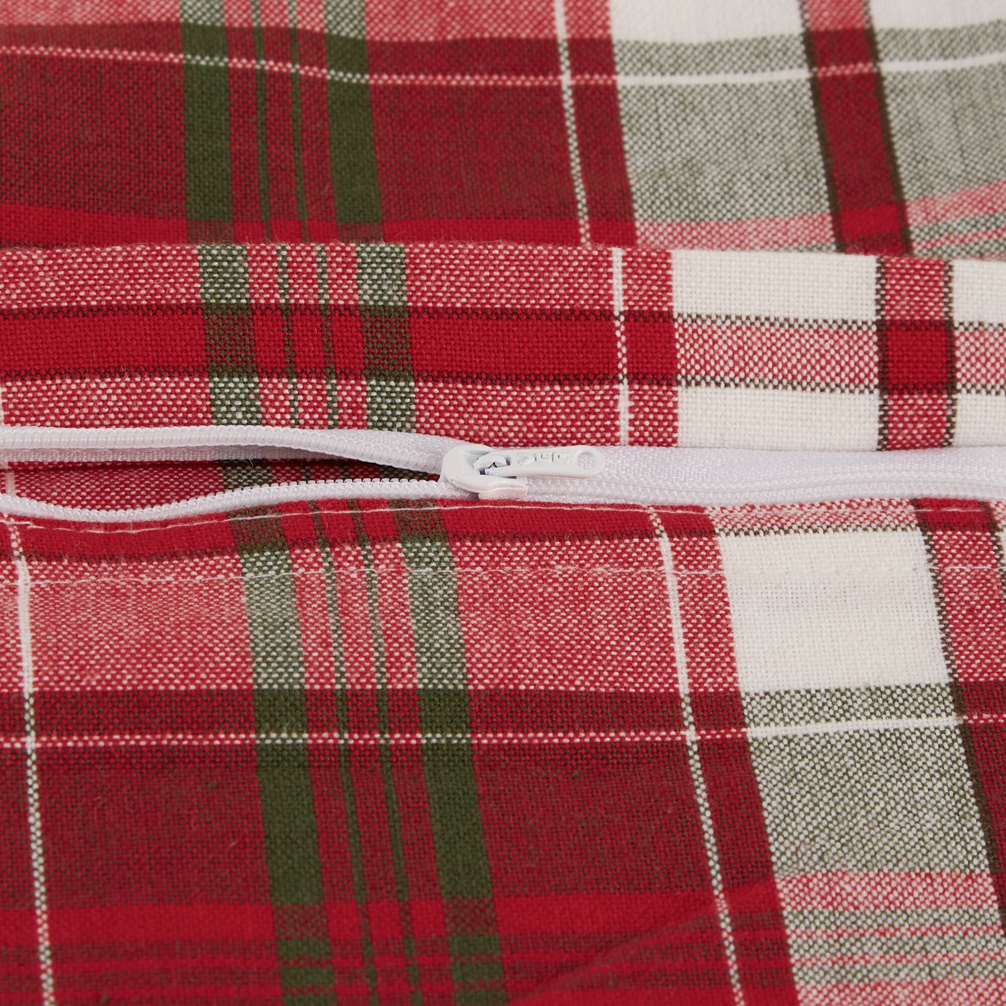 DII® Traditional Christmas Plaid Pillow Cover Set